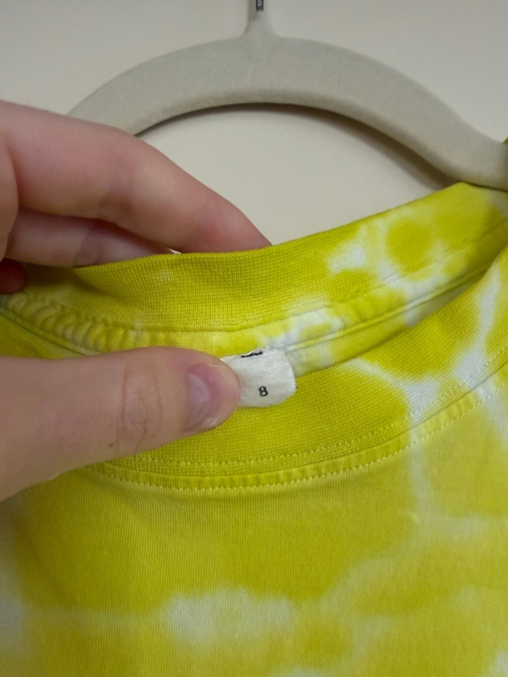 Lululemon Yellow Tie-Dye Sleeveless Women's Tank Top - Picture 2 of 4